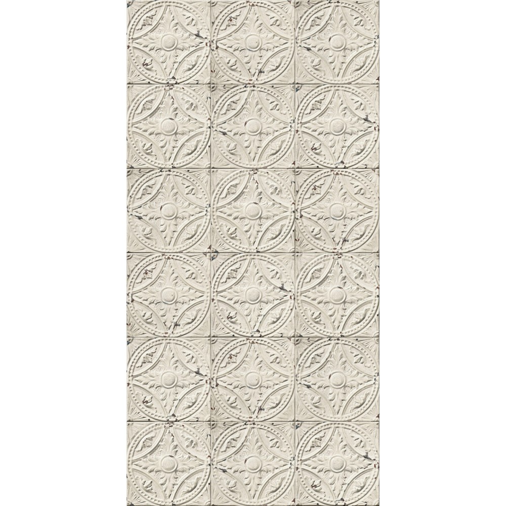 KOZIEL | Antique Off-White Tin Tiles | 012P02X6