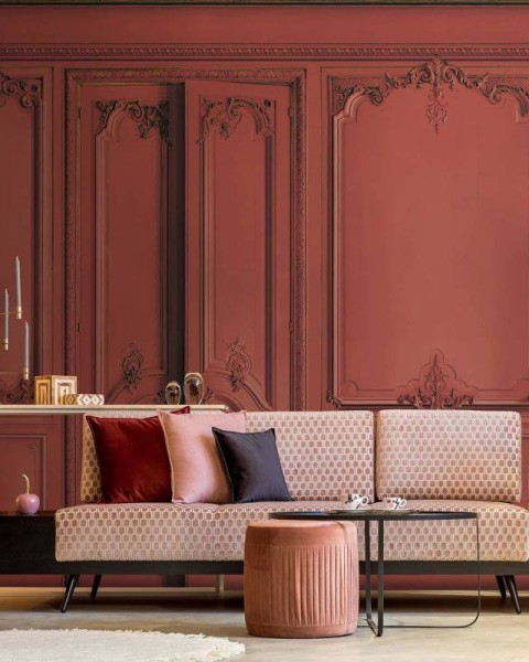 DPH013 | Set of Haussmann wood panels - Terracotta