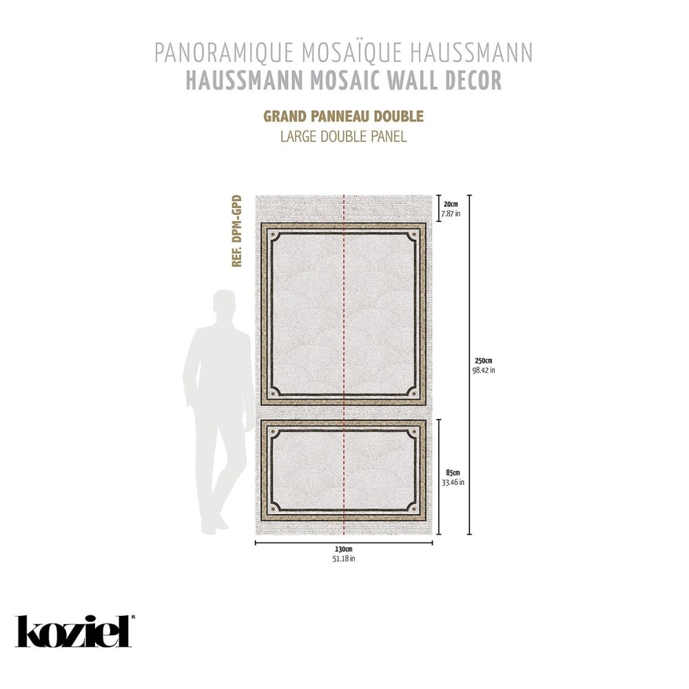 DPM002-250 | Set of Haussmann mosaic panels - Helena II
