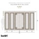 DPM005-250 | Set of Haussmann mosaic panels - Helena V