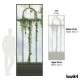 LPV057CL-X | Panoramic wallpaper black royal greenhouse covered with ivy