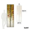 LPV053XL-X | Autumnal wide loft windows panoramic wall mural - Black