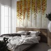 LPV055XL-X | Autumnal wide loft windows panoramic wall mural - Beige