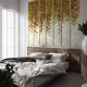 LPV055XL-X | Autumnal wide loft windows panoramic wall mural - Beige