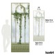 LPV058CL-X | Panoramic wallpaper sage green royal greenhouse covered with ivy