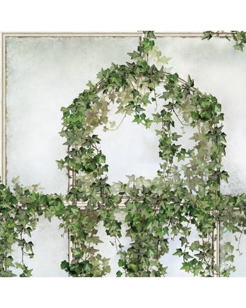 LPV059CL-X | Panoramic wallpaper beige royal greenhouse covered with ivy