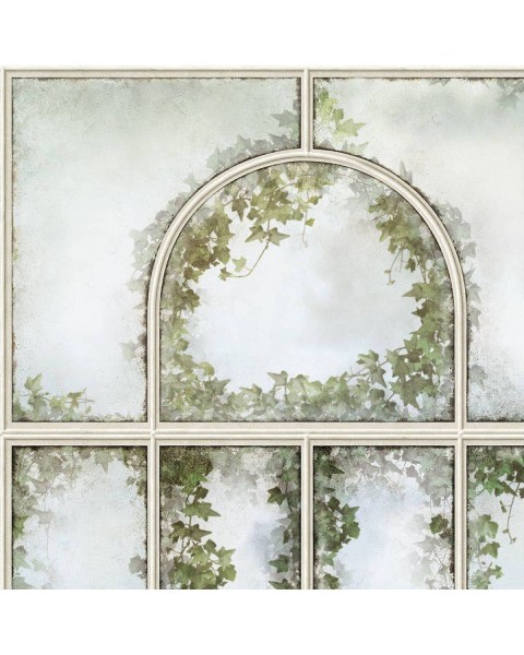LPV059LE-X | Panoramic wallpaper beige royal greenhouse and ivy