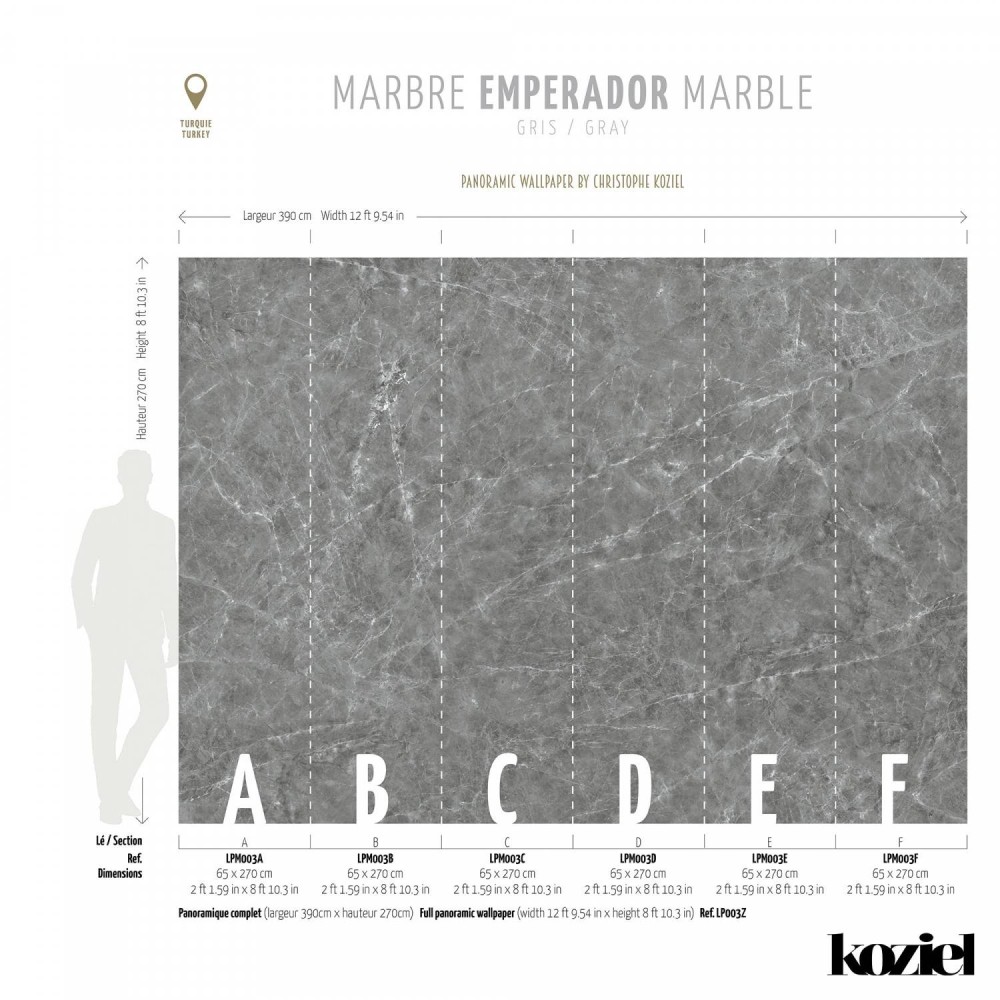 LPM003-X | Grey Emperador marble