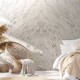 CUST-LPM016LO | Beige Grey Arabescato marble panoramic mural open book effect