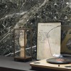 CUST-LPM019 | Anthracite Emperador marble panoramic wall mural