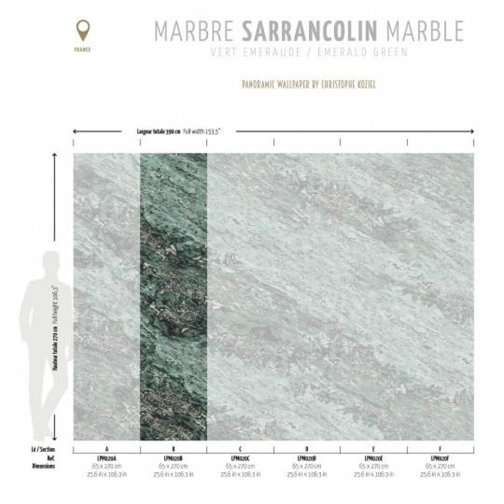 LPM020-X | Emerald green Sarrancolin marble 