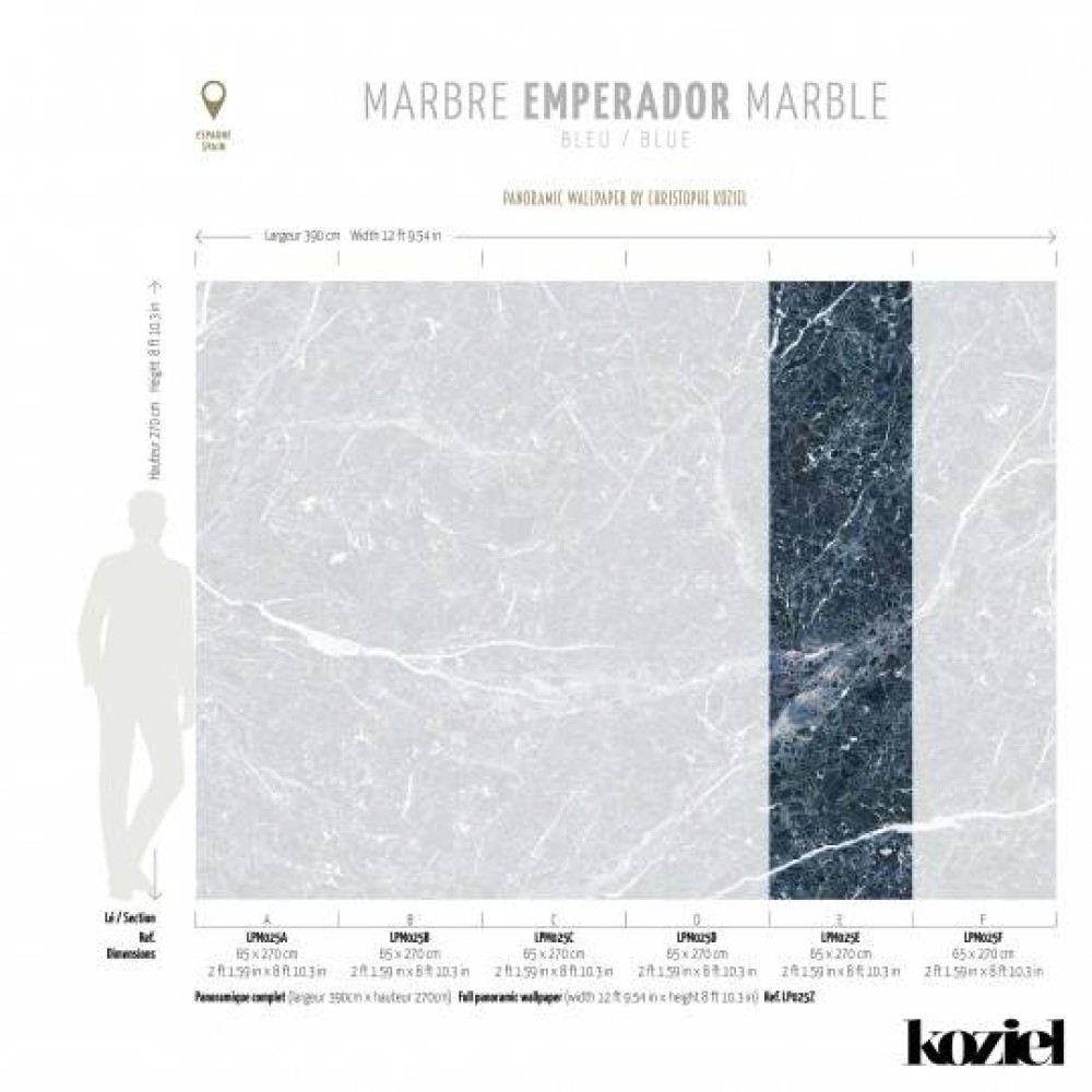 LPM025-X | Blue Emperador marble 