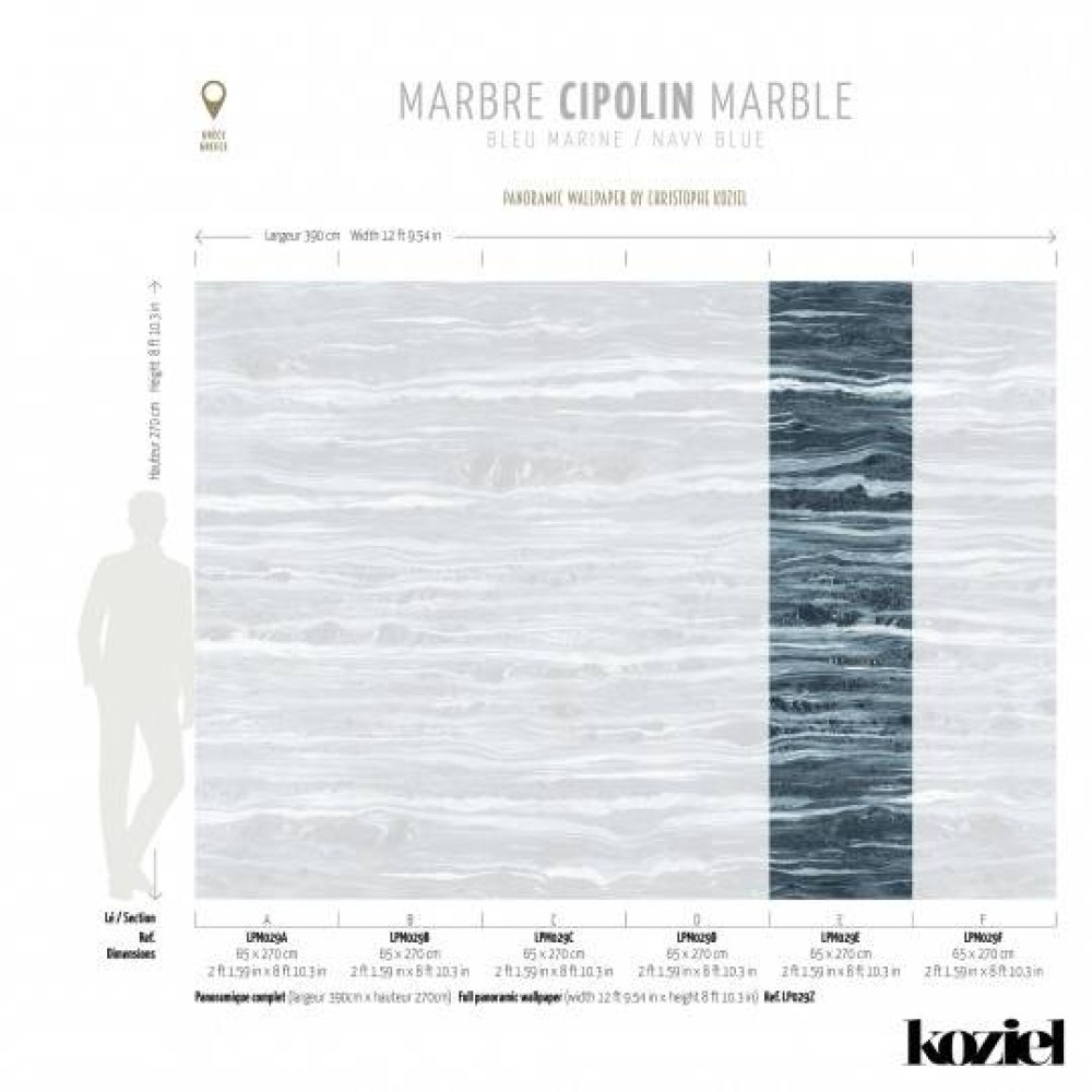LPM029-X | Navy Blue Cipolin marble