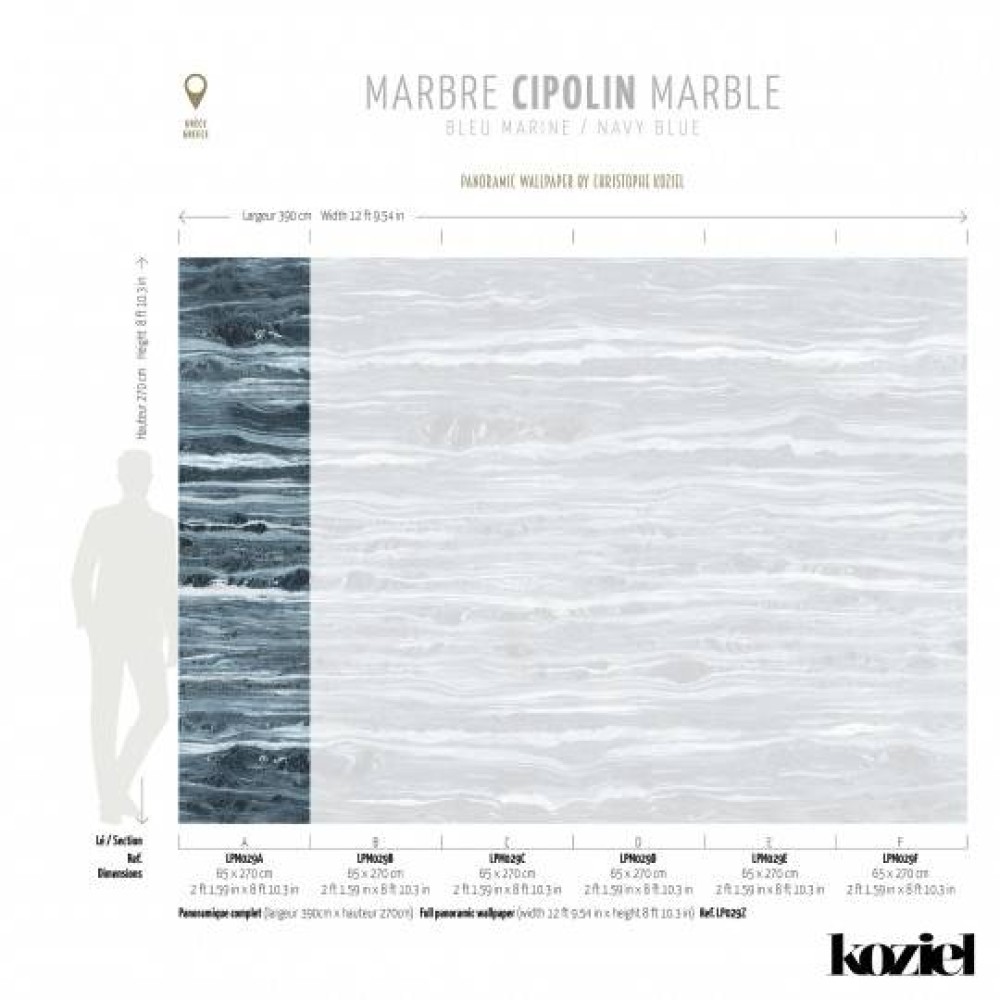 LPM029-X | Navy Blue Cipolin marble