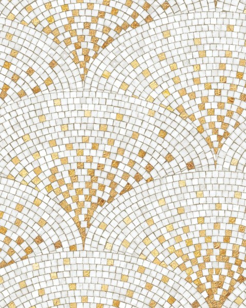 Koziel | Golden mosaic art deco ANTHEA arch wallpaper | ARCH-85MP