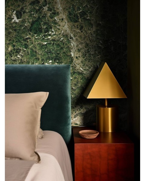 CUST-LPM023 | Green Emperador marble panoramic wall mural