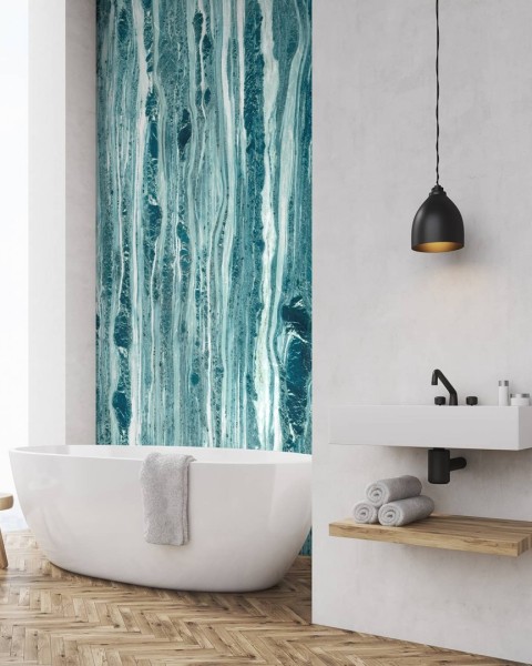 CUST-LPM028 | Turquoise Blue Cipolin marble