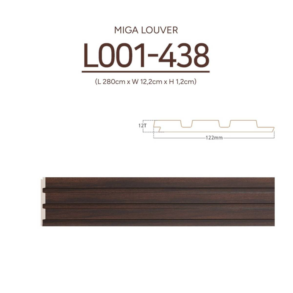 Fluted mdf panel | WPC wall cladding | L001-438