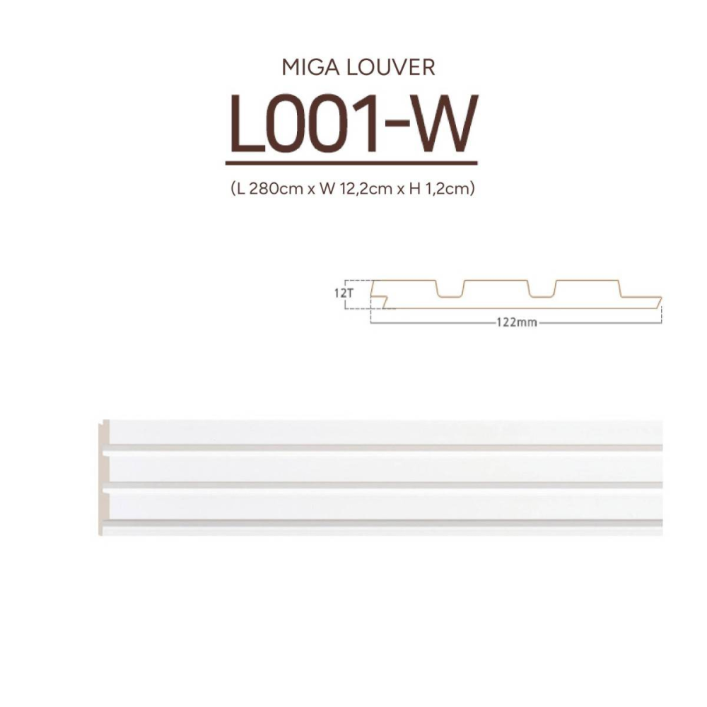 Fluted mdf panel | WPC wall cladding | L001-W
