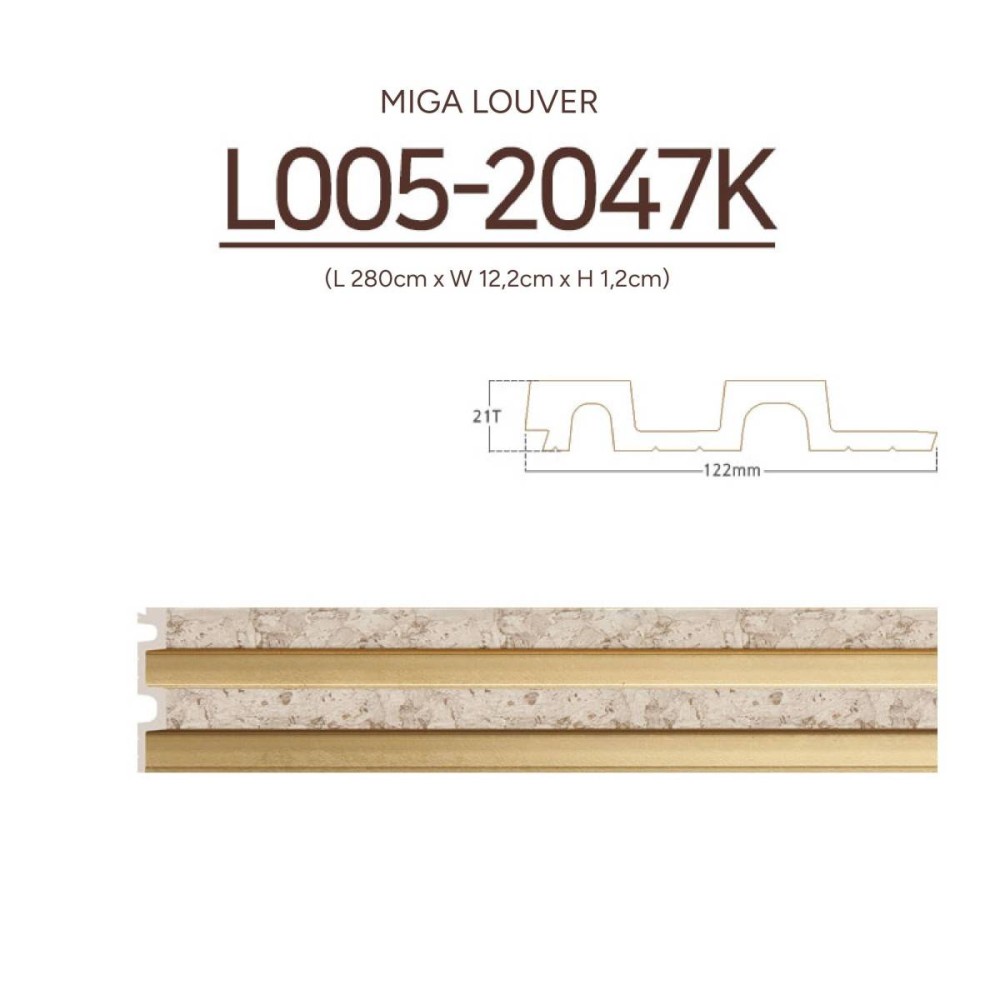 Fluted mdf panel | WPC wall cladding | L005-2047K