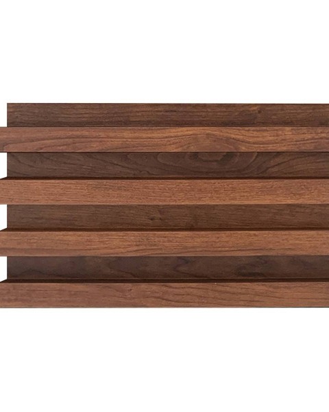  Fluted mdf panel | WPC wall cladding | Brown Wood