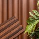  Fluted mdf panel | WPC wall cladding | Brown Wood