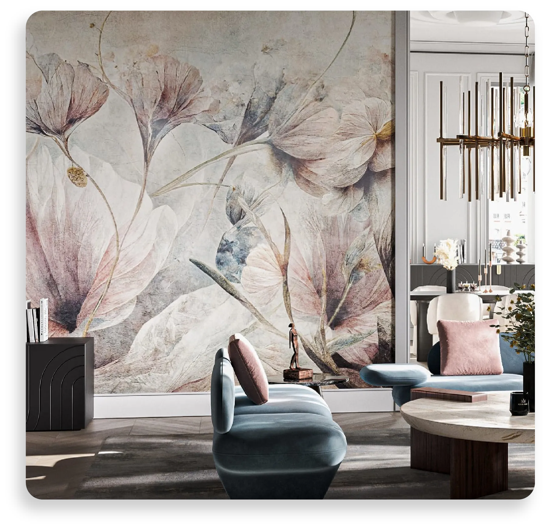 Floral Wallpaper in Singapore