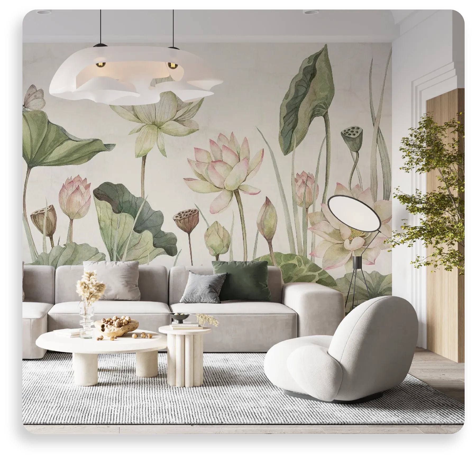 Floral Wallpaper in Singapore