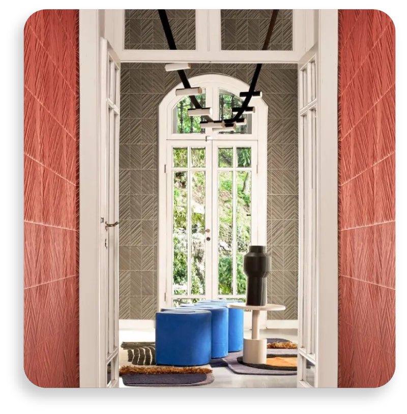 Creativity and professionalism through geometric shape