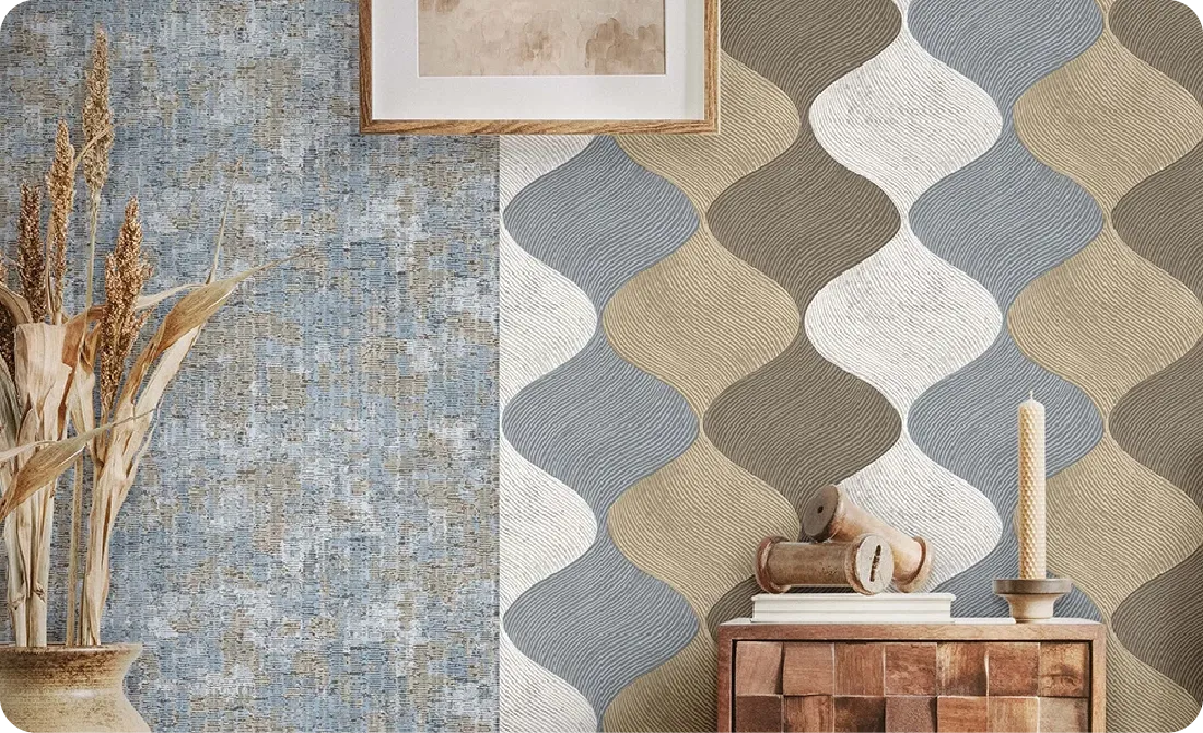 Pattern Wallpaper for Living Room