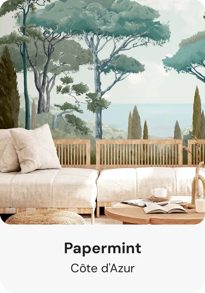 Tropical jungle wallpaper for living room