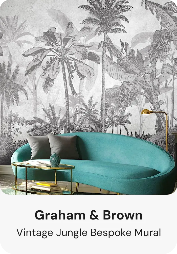 Tropical wallpaper for bathroom and toilet