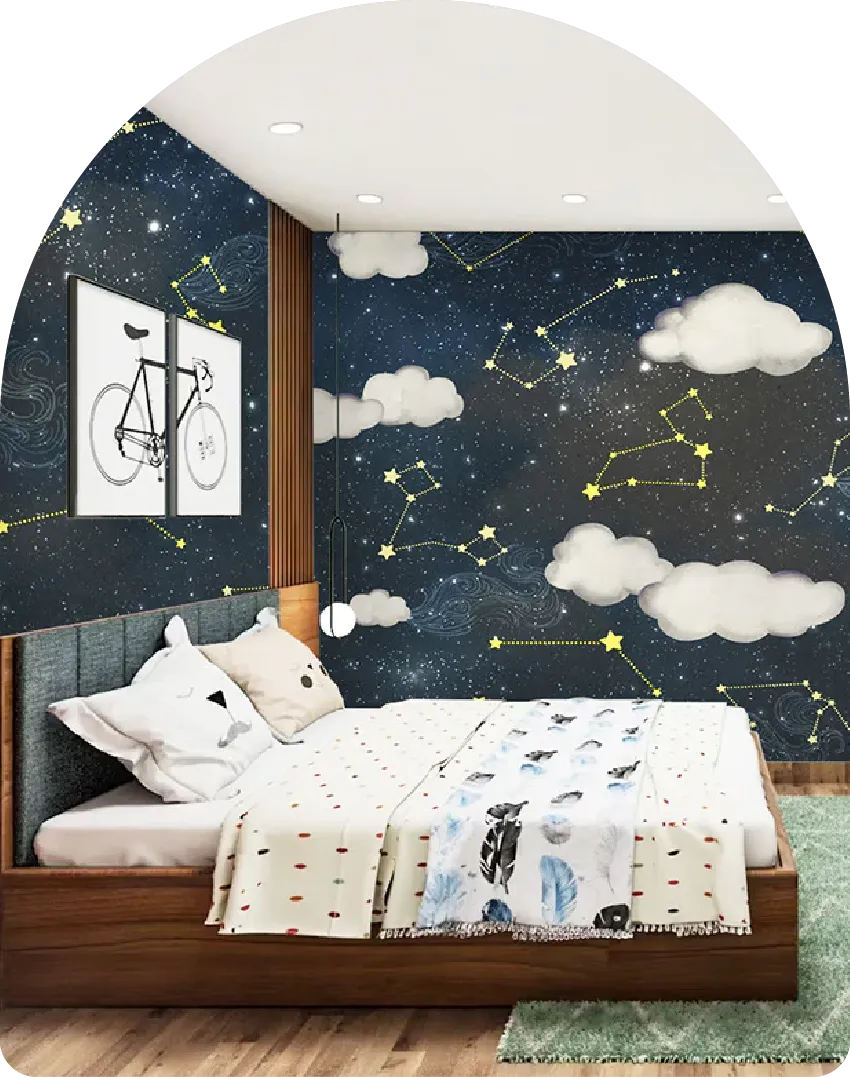 Funzone Wallpaper by Honpo IM Creative Kids Mural Designs