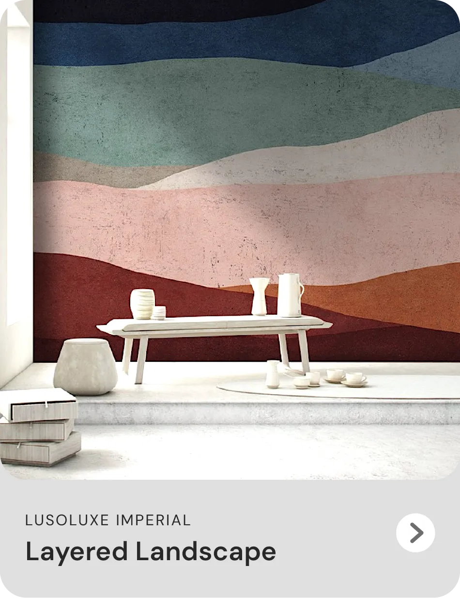 Lusoluxe Imperial Layered Landscape Cork Wallpaper