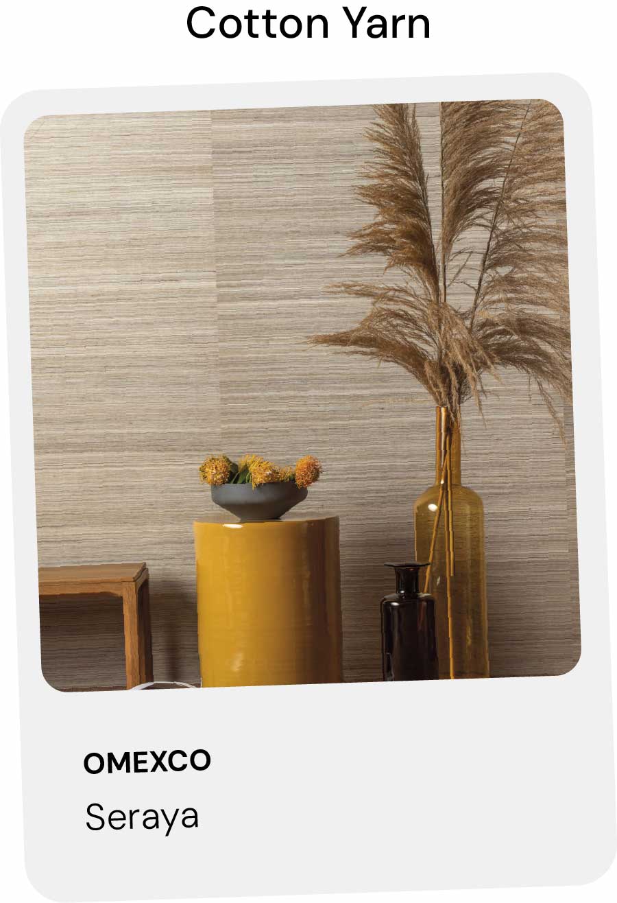 Premium Cotton Yarn Wallpaper by Omexco