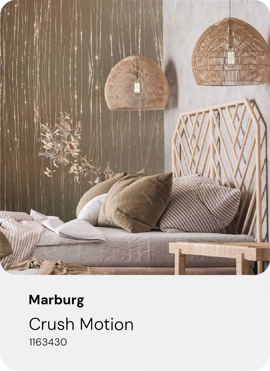 Premium Gold Metallic Wallpaper Marburg Crush Motion