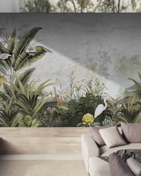 Lusoluxe Imperial | Lush Foliage and Bird