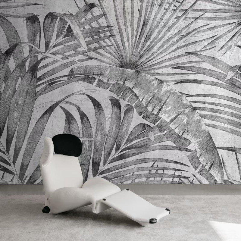 Lusoluxe Imperial | Monochrome Palm Leaf