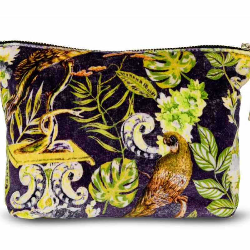 MINDTHEGAP | LA VOLIERE Velvet Wash Bag | AC00010