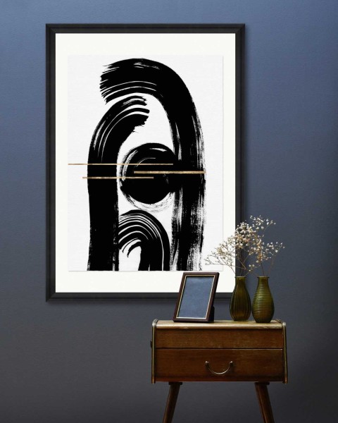 MINDTHEGAP | GESTURAL ABSTRACTION Framed Art