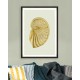 MINDTHEGAP | GOLDEN SEASHELL Framed Art