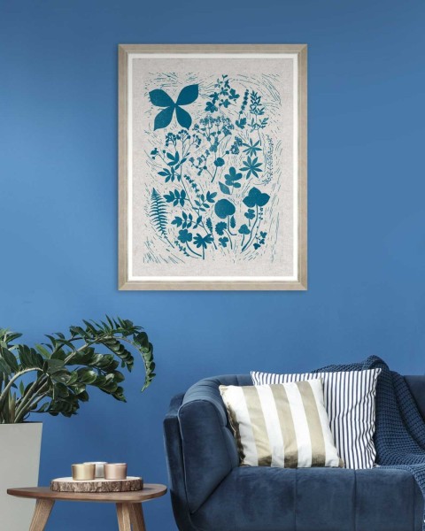 MINDTHEGAP | LINOCUT LEAFS Framed Art