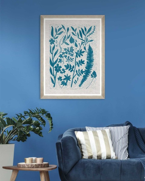 MINDTHEGAP | LINOCUT LEAFS Framed Art