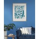 MINDTHEGAP | LINOCUT LEAFS Framed Art