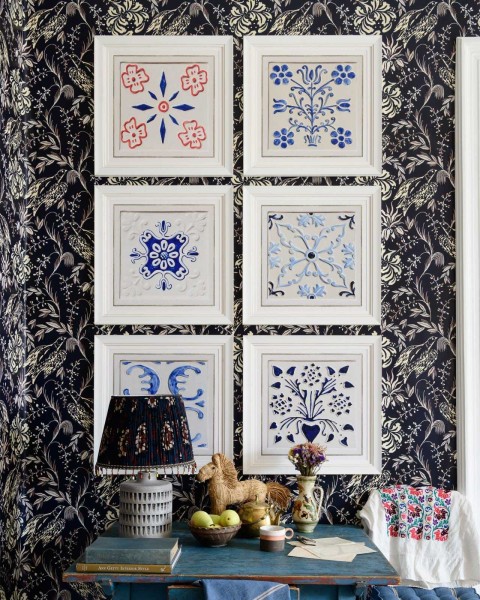 MINDTHEGAP | FOLK TILES Framed Art