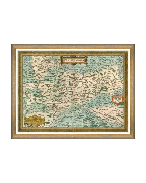 MINDTHEGAP | Transylvanian Roots | Framed Art | TRANSYLVANIA 1612 BY ORTELUS | FA13269