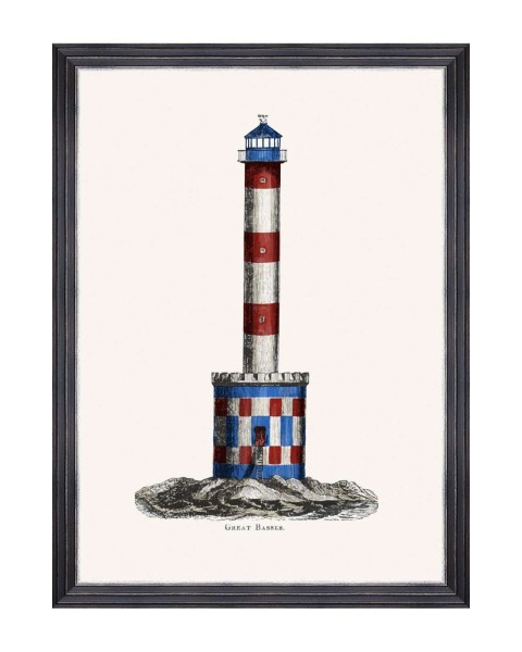 MINDTHEGAP | LIGHTHOUSE DRAWINGS Framed Art