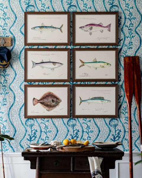 MINDTHEGAP | MEDITERRANEAN FISH Framed Art by F Clark