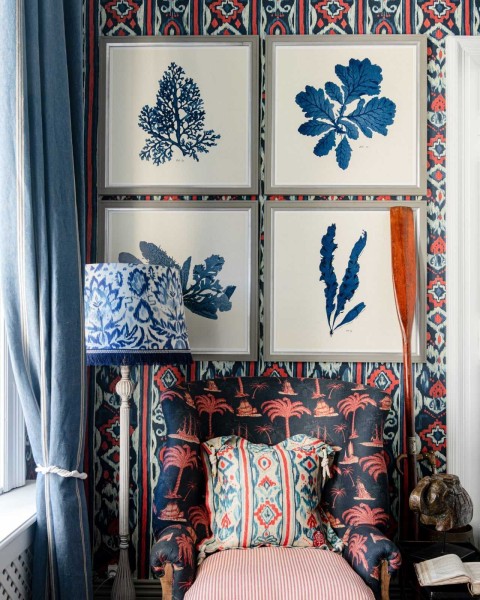 MINDTHEGAP | SEAWEED INDIGO Framed Art