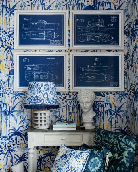 MINDTHEGAP | SUNDANCE VILLA | TUGBOATS BLUEPRINTS Framed Art